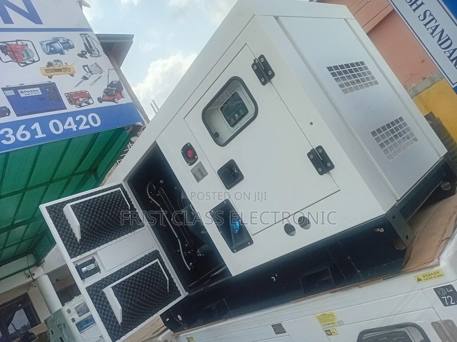 White in Colour Perkins Generator 35kva Best Generator