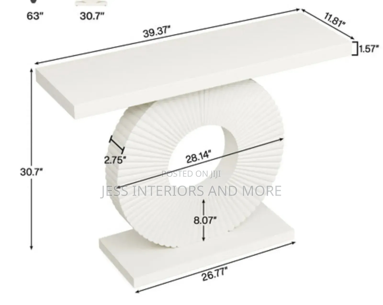 Console Table Geometric Base