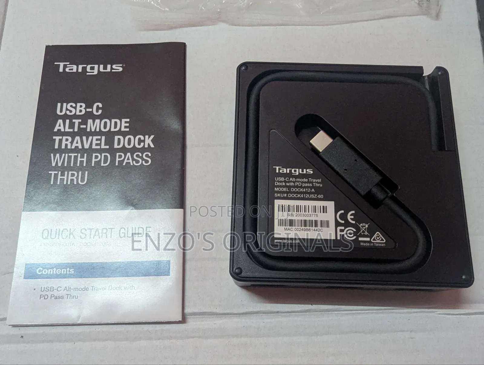 Targus Dock 412 Usb-c Robust Docking Station Multi Hub New