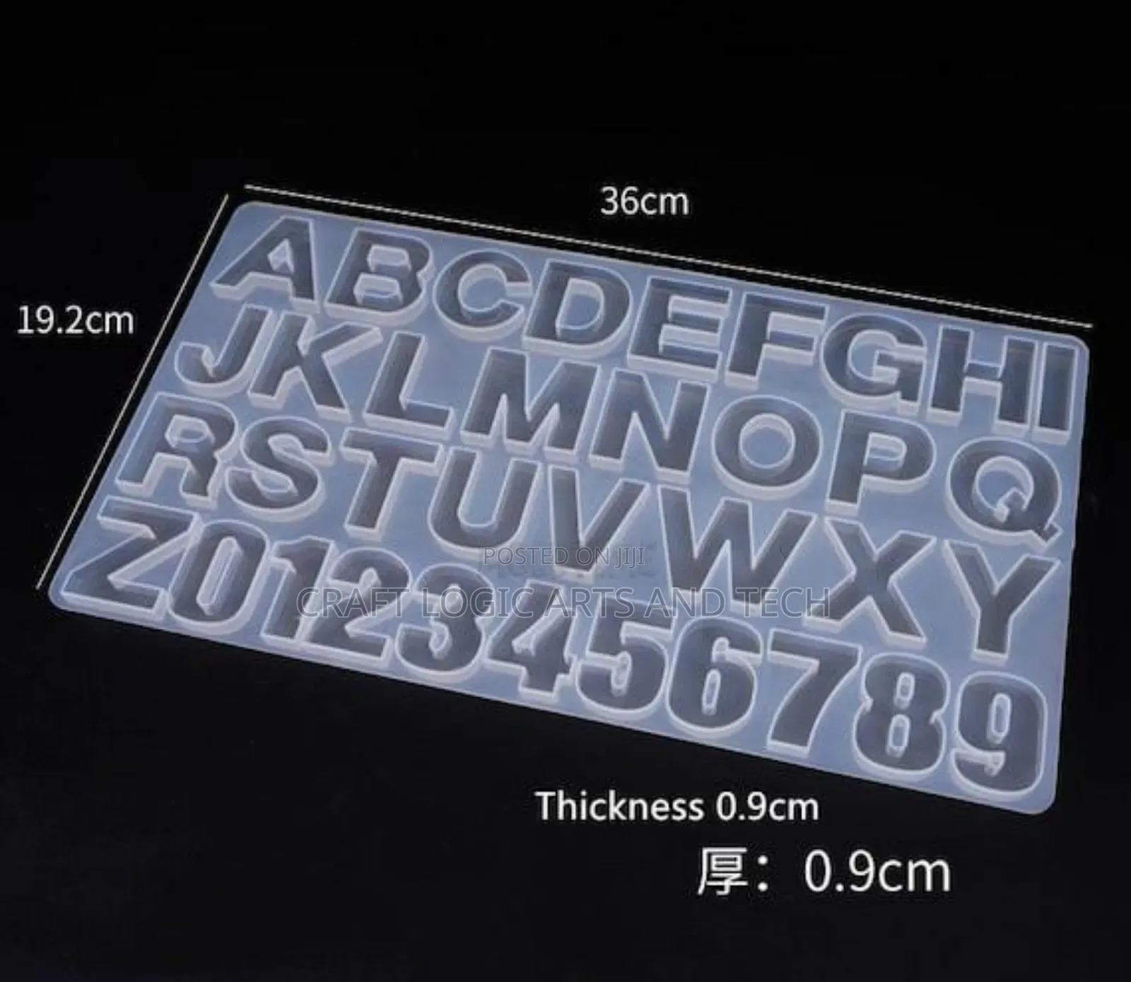 Alphabet Mold For Epoxy Resin Art Letters Silicone Mold