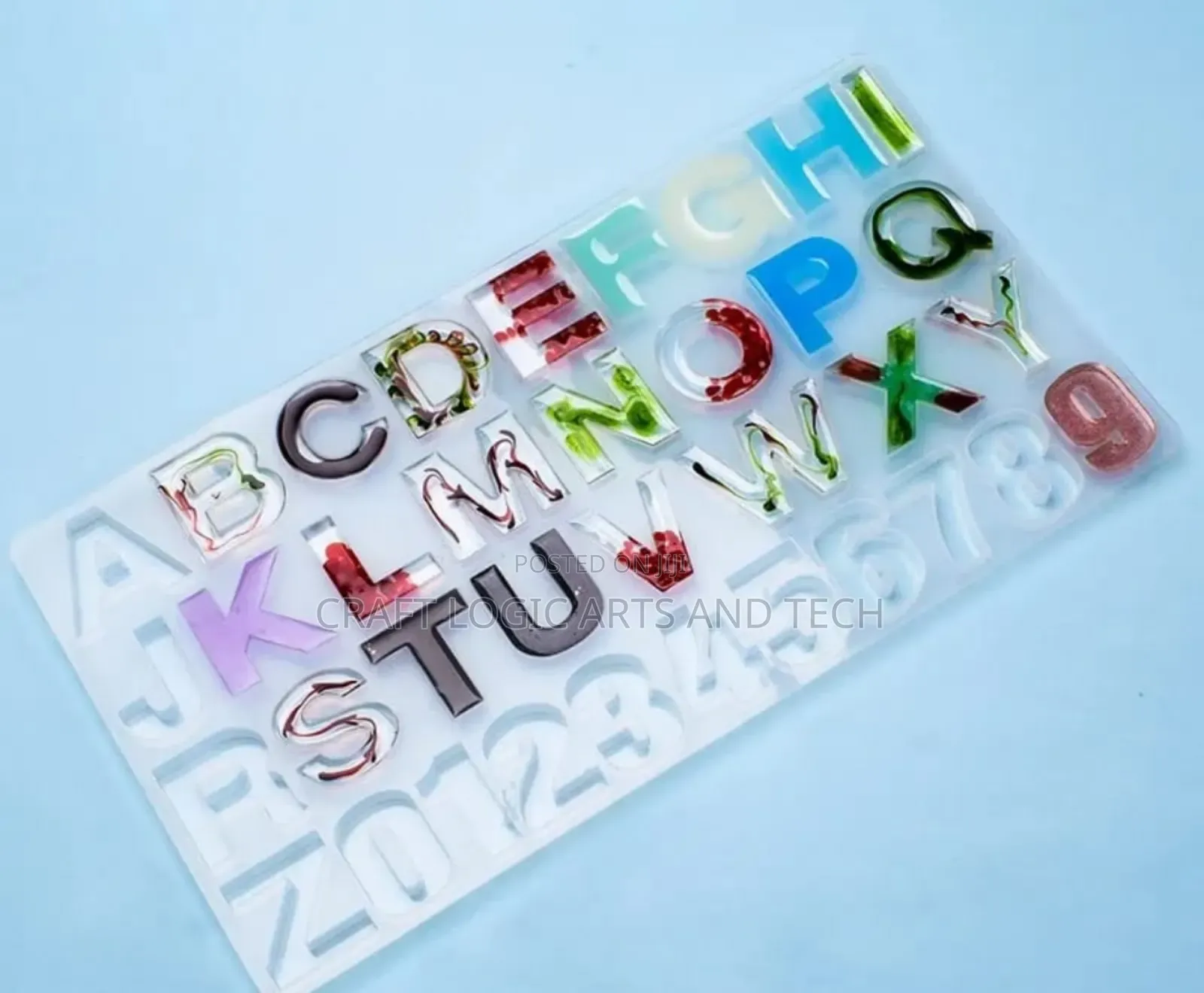 Alphabet Mold For Epoxy Resin Art Letters Silicone Mold