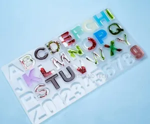 Alphabet Mold For Epoxy Resin Art Letters Silicone Mold