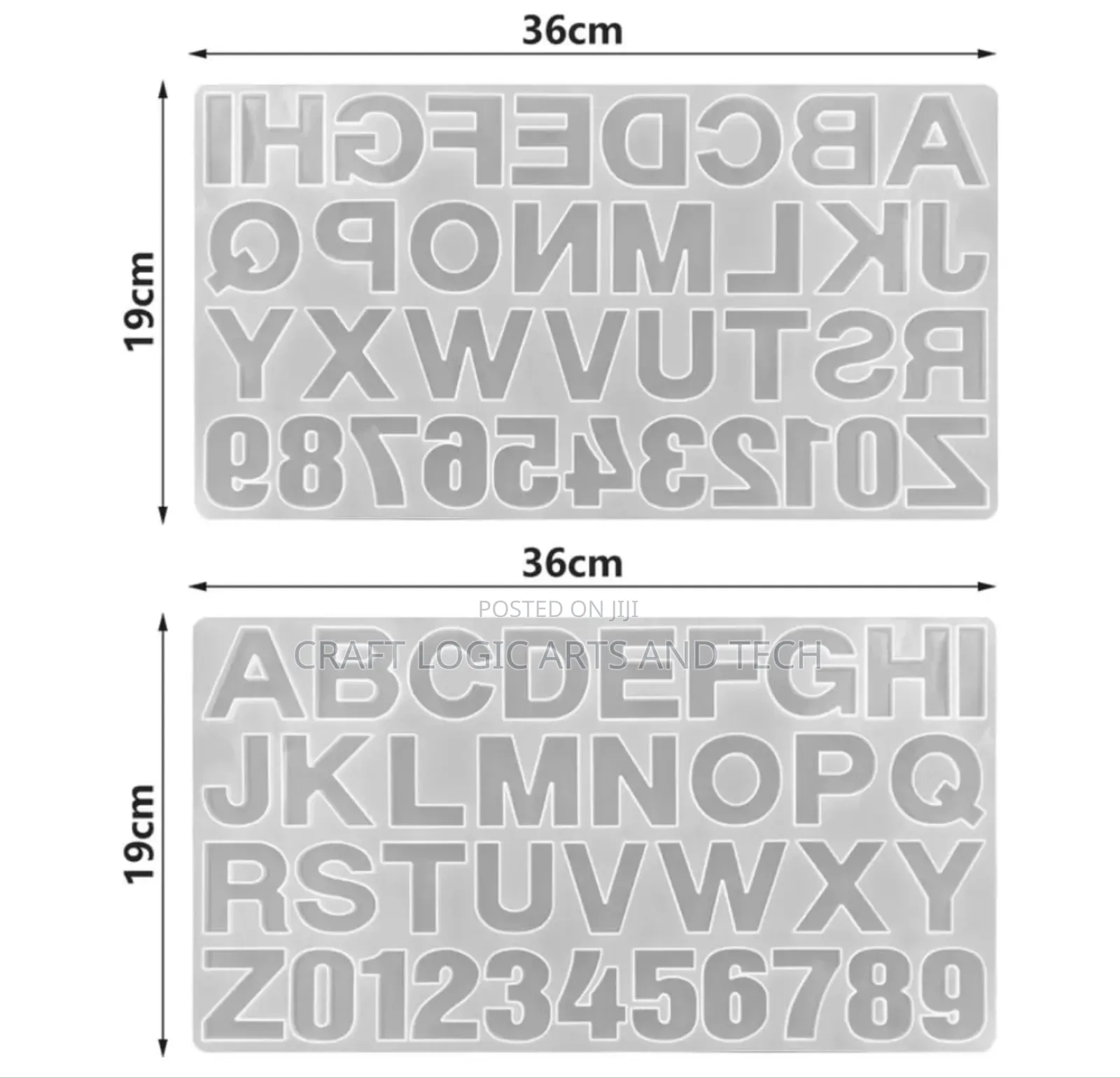 Alphabet Mold For Epoxy Resin Art Letters Silicone Mold