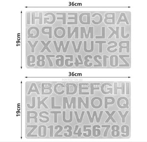 Alphabet Mold For Epoxy Resin Art Letters Silicone Mold