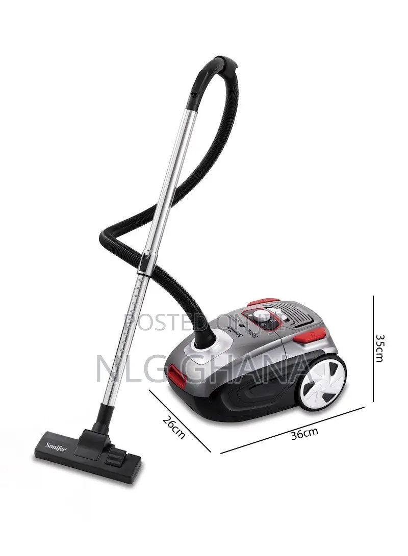 2600W 3L Dust Bag Corded Vacuum Cleaner With Red Dust Filled