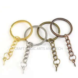 Keychains + Eye Screw For Epoxy Resin Key Holders 10pcs 3cm