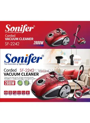 2600W 2.5L Dust Bag Corded Vacuum Cleaner With Red Dust Fill