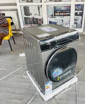 Quiet and Efficient Nasco 11kg Front Load Washing Machine.