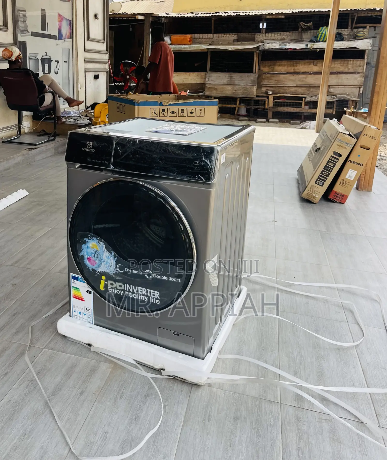 Laundry Made Easy With Nasco 11kg Smart Washing Machine.