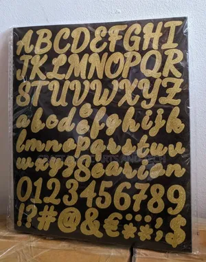 Alphabet Stickers Holographic Letters Epoxy Resin Art Gh₵15