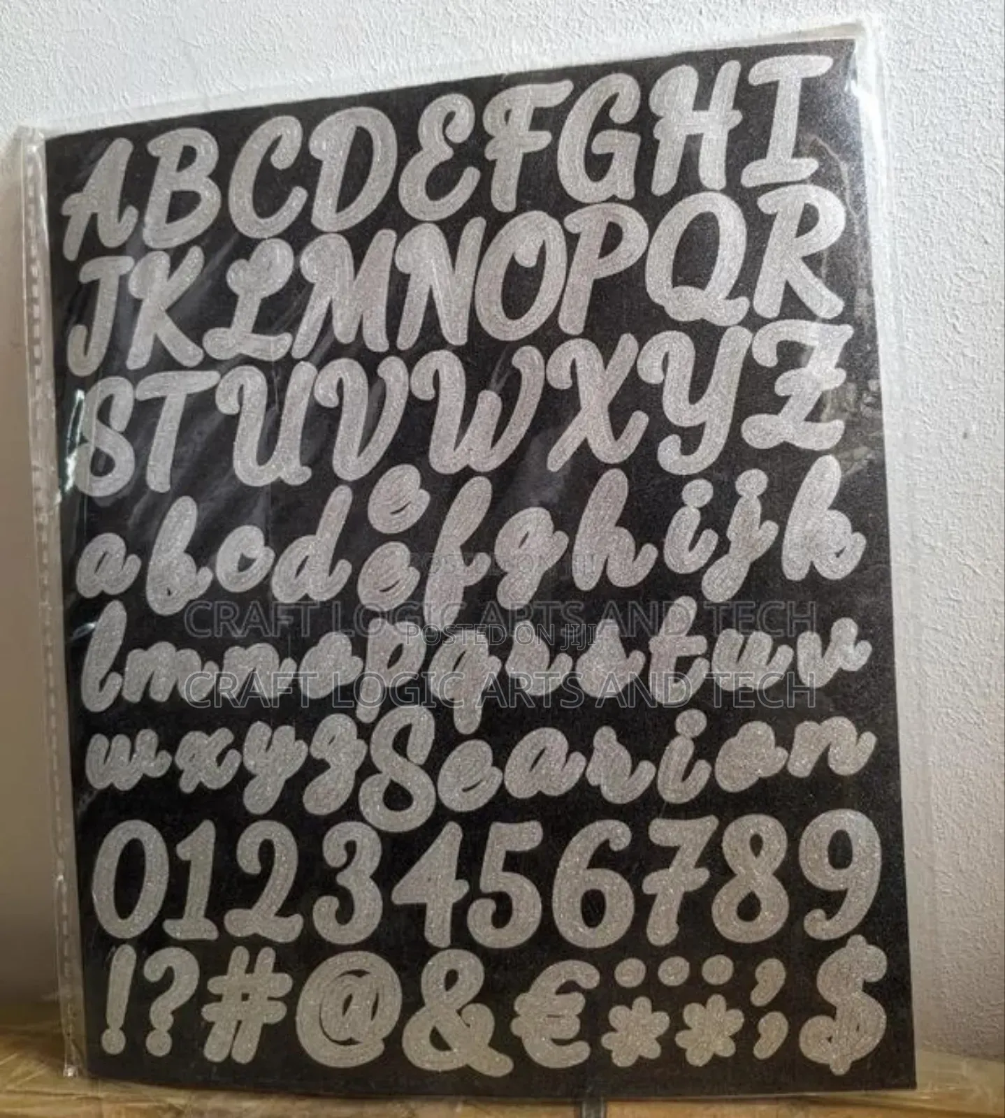 Alphabet Stickers Holographic Letters Epoxy Resin Art Gh₵15