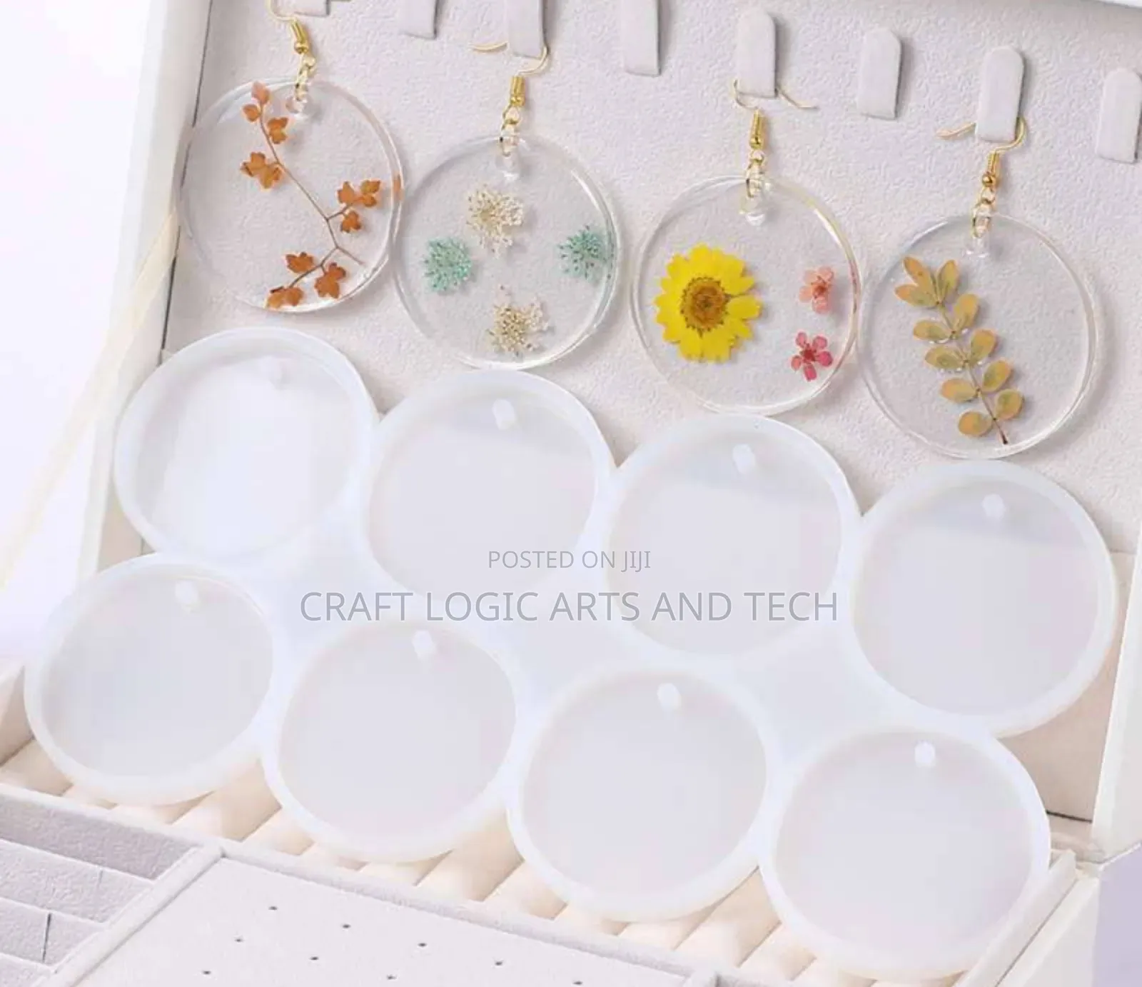 Silicone Mold 8-in-1 Round Circular Resin Mold Gh₵50