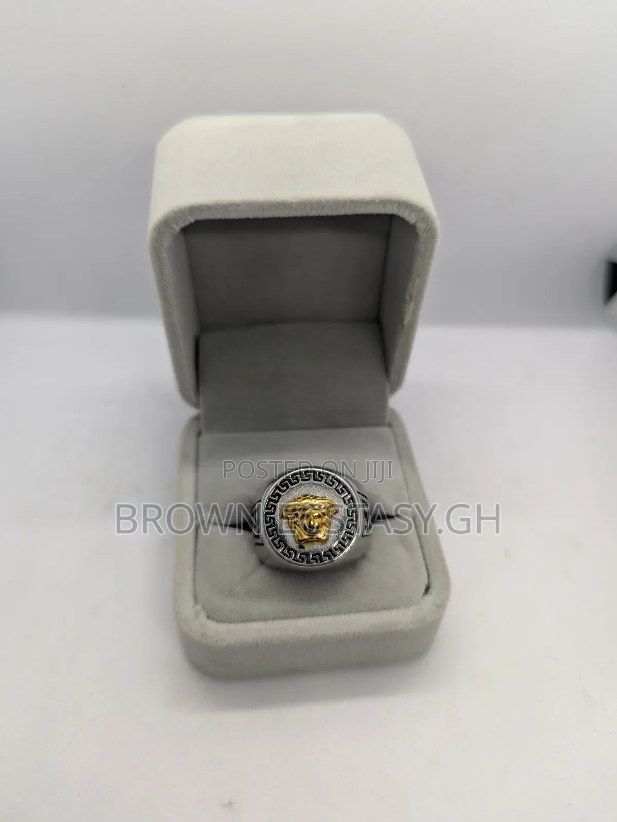 Silver and Gold Versace Ring