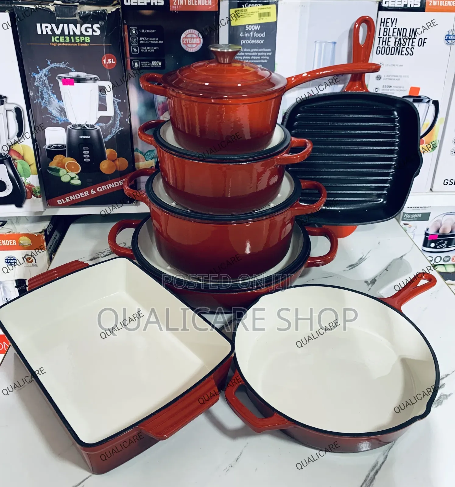 Cast Iron Cookware - Set of 11