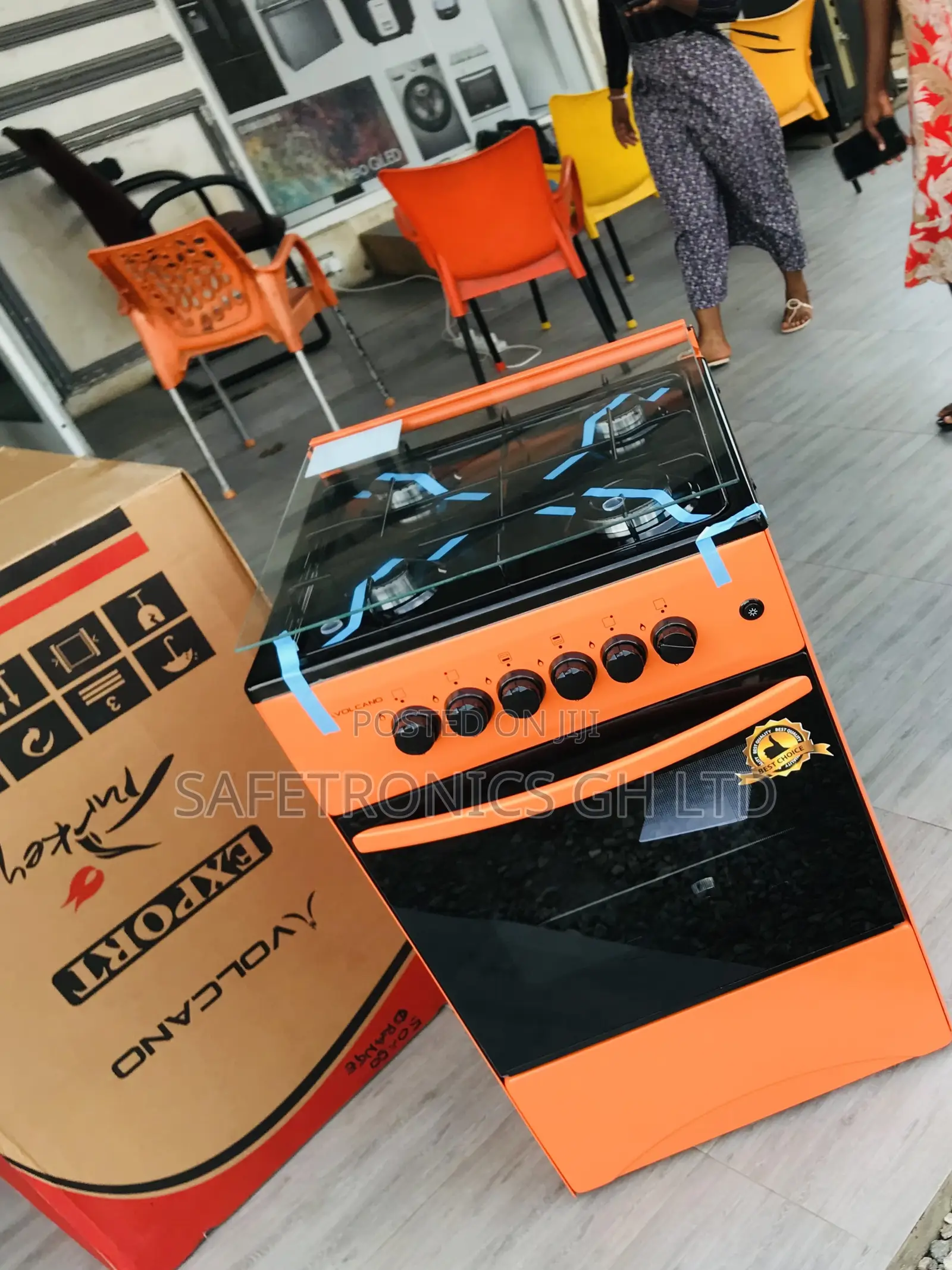 Buy Clean Volcano 50/50 4 Gas Cooker Oven
