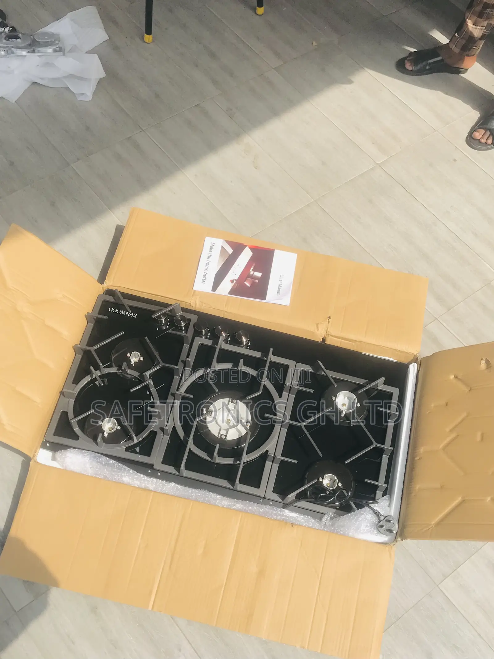 Kenwood Durable Clean 5 Gas Hobs 60cm Black