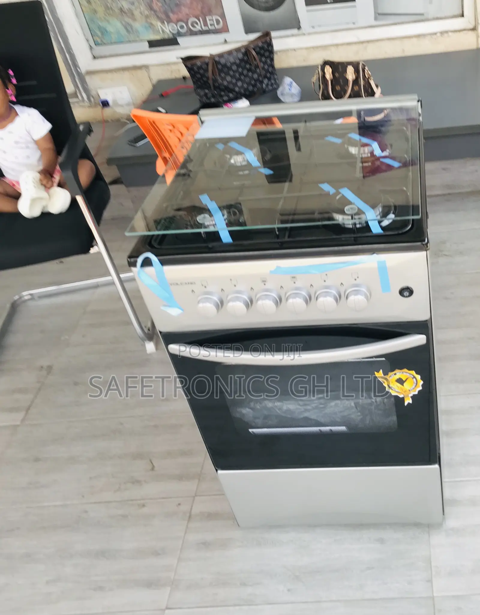 Volcano Control Panel 50:50 4 Gas Cooker Oven