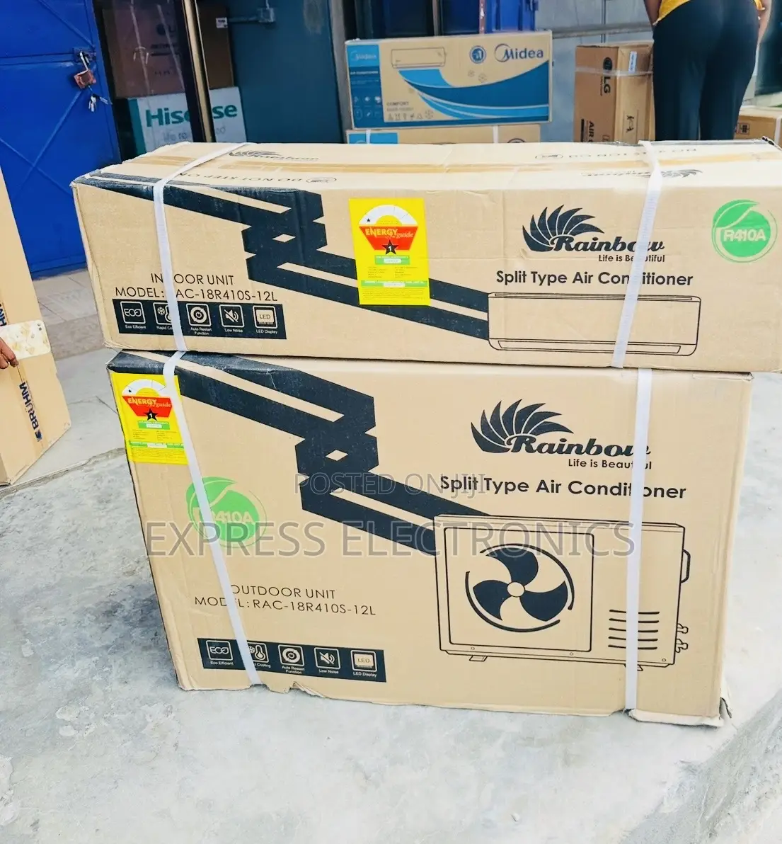 Anti Rust Durable Ac Split 2.0hp Rainbow