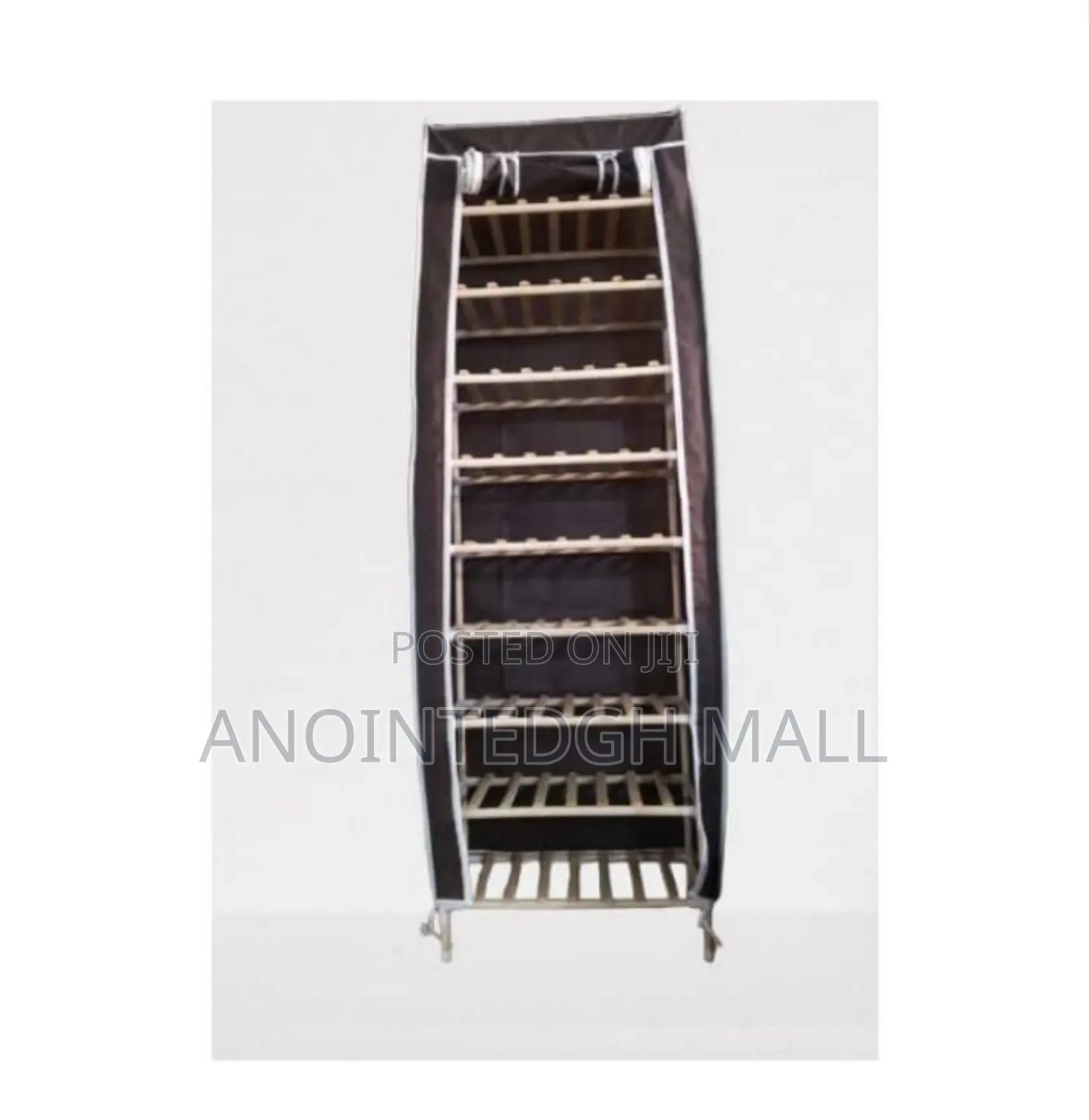 Wood Shoe Rack 9 Tier - Multicolor