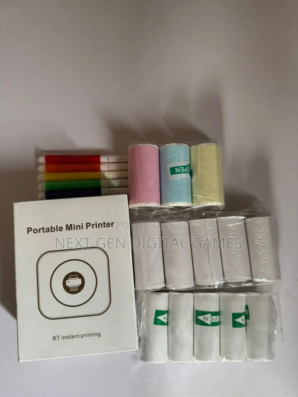 Thermal Mini Printer + Extra Roll Papers