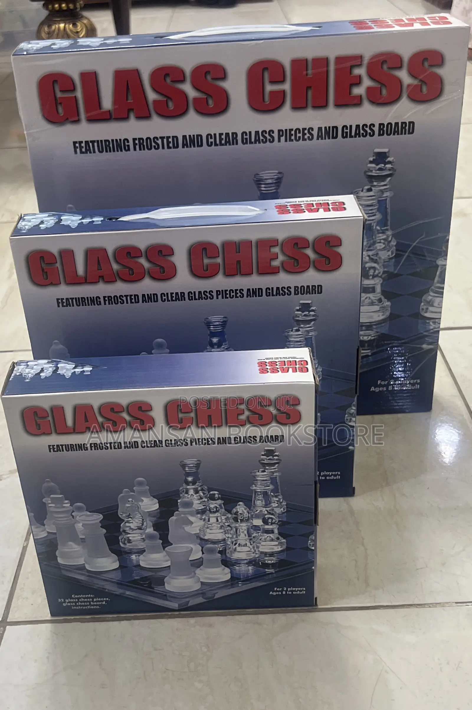Glass Chess (19 Cm by 19 Cm)