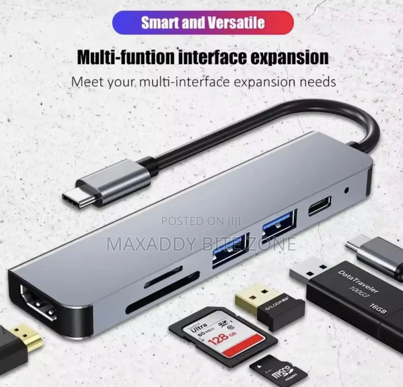 6 In1usb C to Usb 3.0 Hdmi-Compatible Dock Usb Hub C Type-C