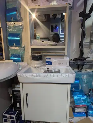 White Medium Cabinet Basin