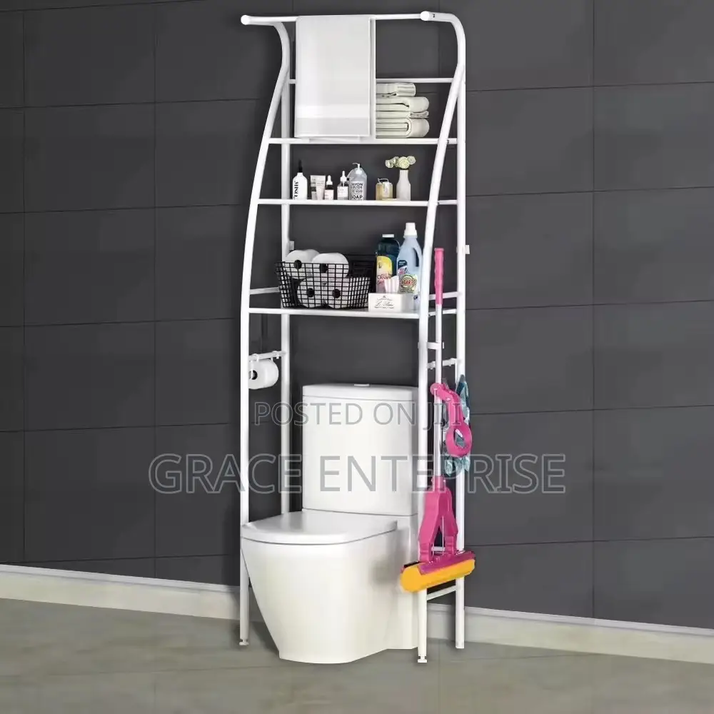 Neat and Affordable Toilet Rack in Different Colors