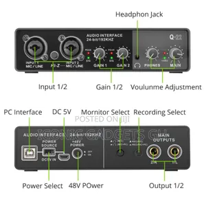 Q22 24bit Audio Sound Card Interface