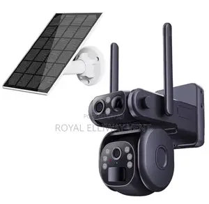 6mp CCTV Solar Camera 2 Lens 4g Sim Card(Mtn and Vodafone)