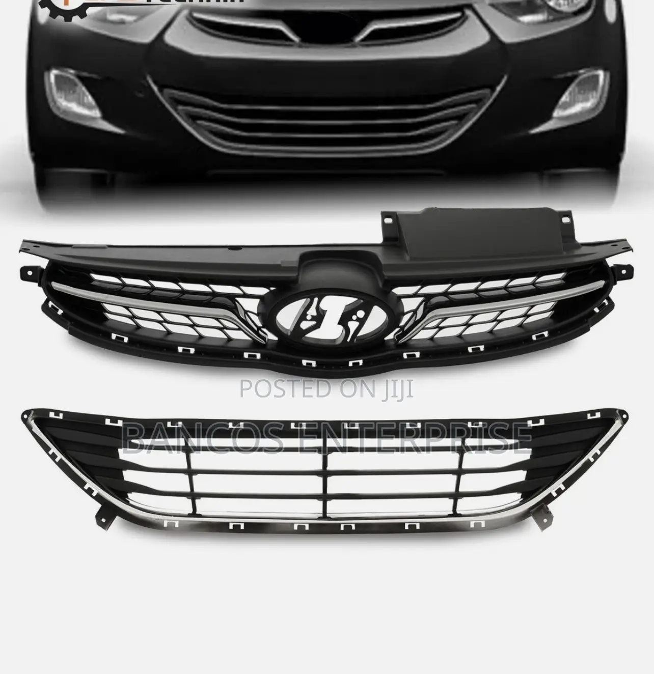 Hyundai Elantra 2011-2013 Top Grille And Down Grille