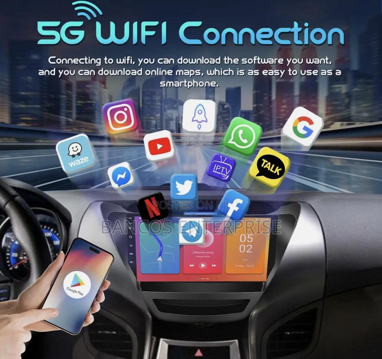 Hyundai Elantra Android Stereo Car Play