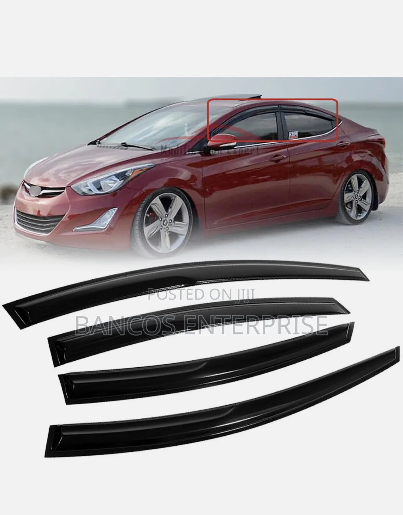 Hyundai Elantra Window Visor Vent Rain And Sun