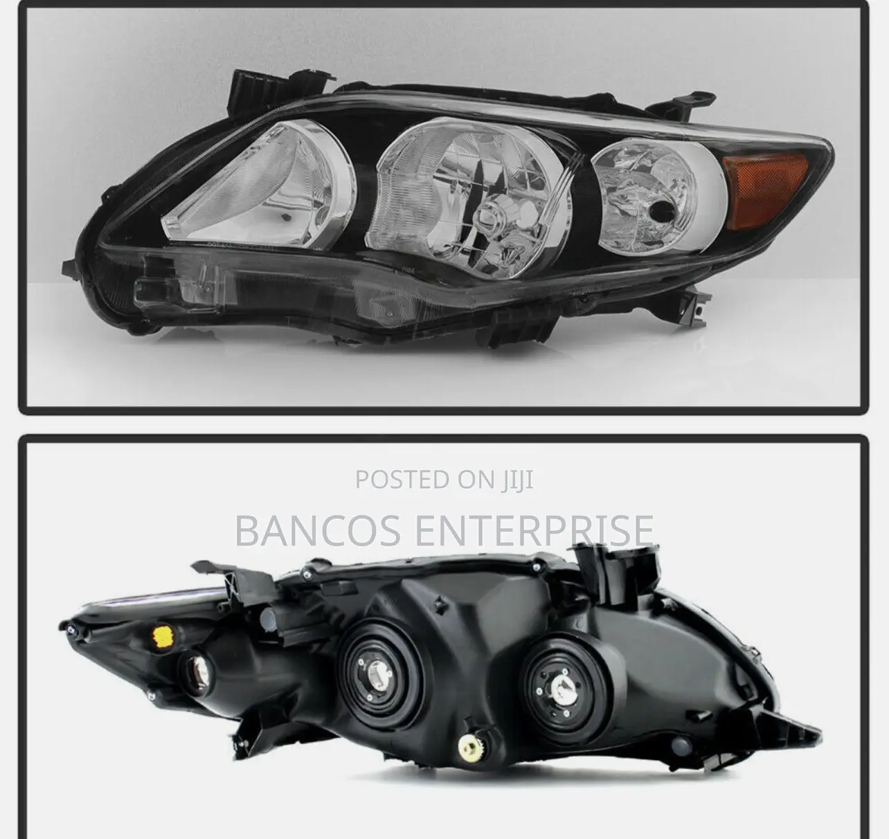Toyota Corolla 2011-2013 Head Light Black