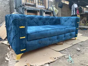 Eloquence Blue Massive 3 In 1 Sofa// Solid