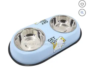 2 in 1 Steel Pet Bowls, Large