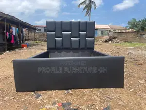 Mellifluous Sliver Mix Black Double Bedframe