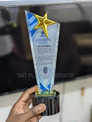 Award Plaque Available