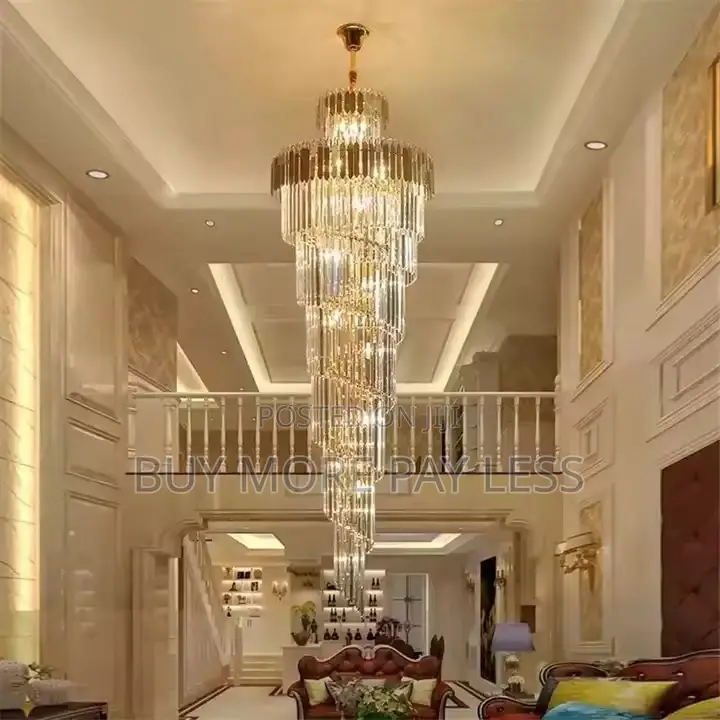 Long Crystal Led Chandelier . Unique Design 6+Ft Long