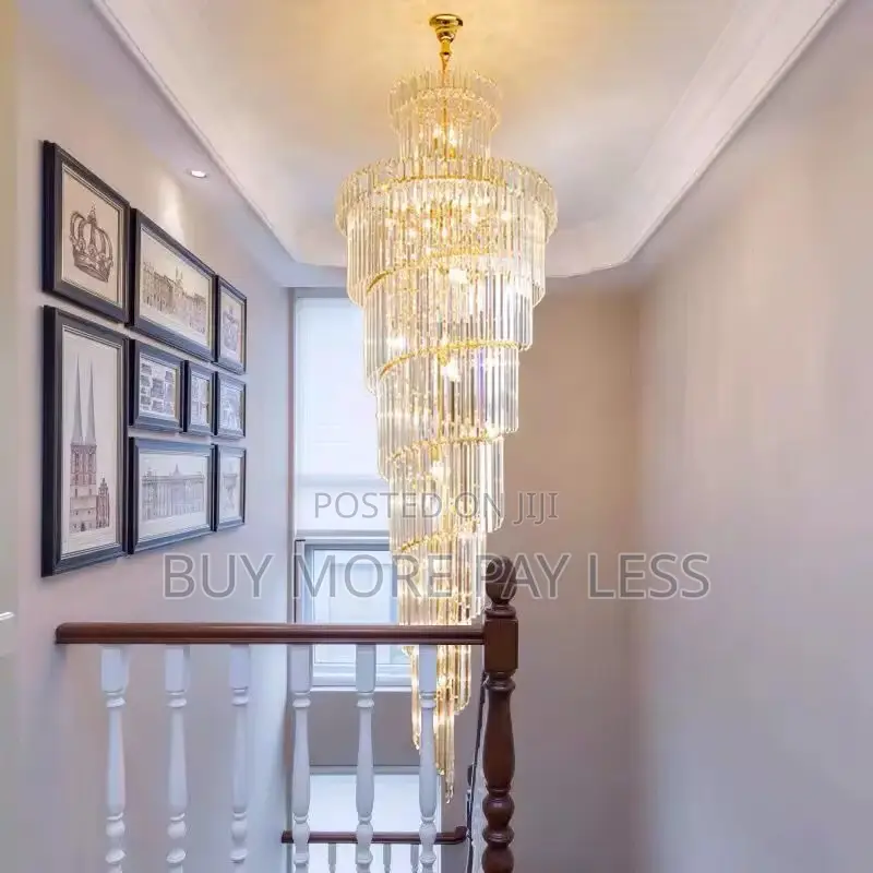 Long Crystal Led Chandelier . Unique Design 6+Ft Long