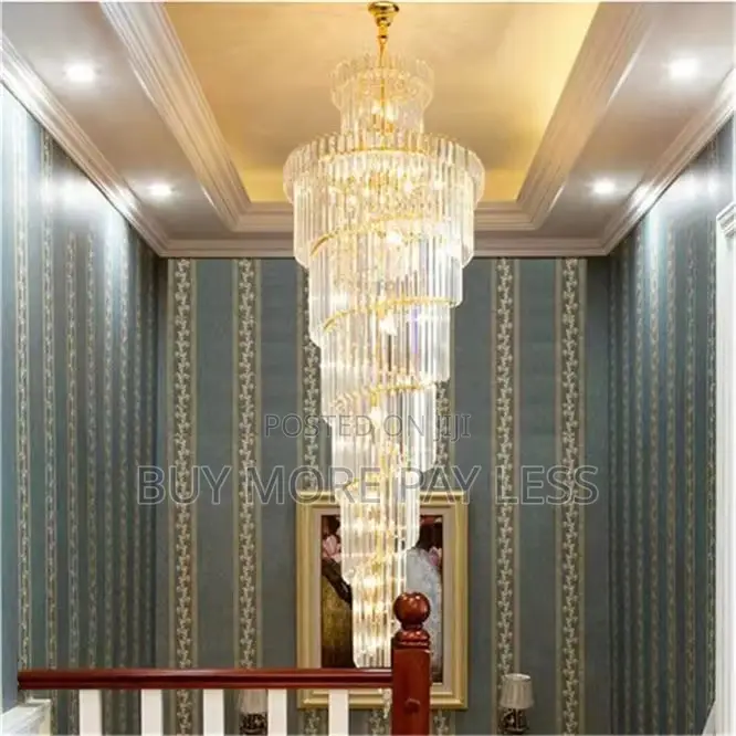 Long Crystal Led Chandelier . Unique Design 6+Ft Long