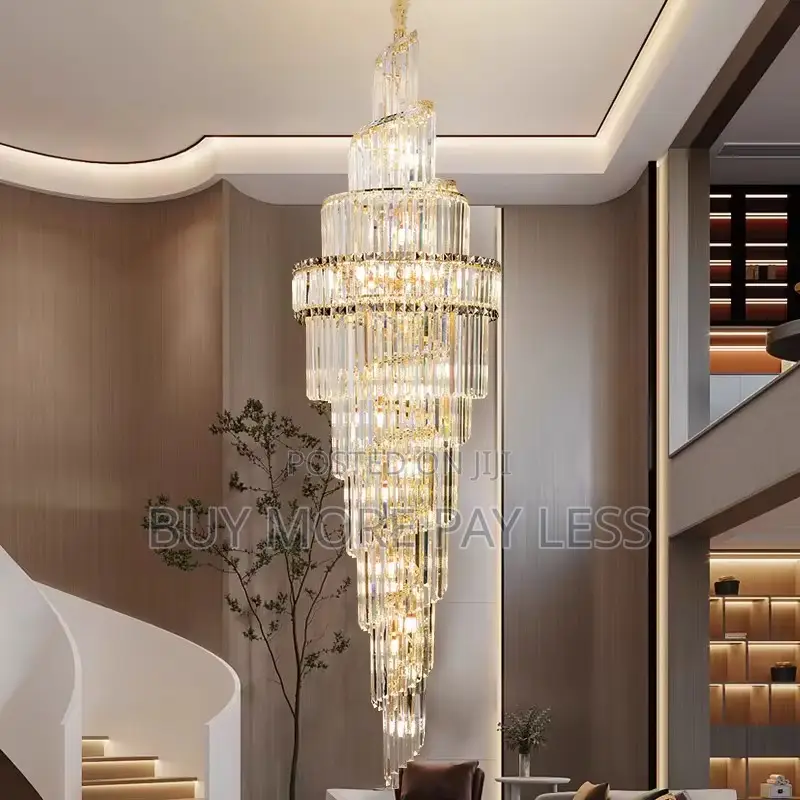 Long Crystal Led Chandelier . Unique Design 6+Ft Long