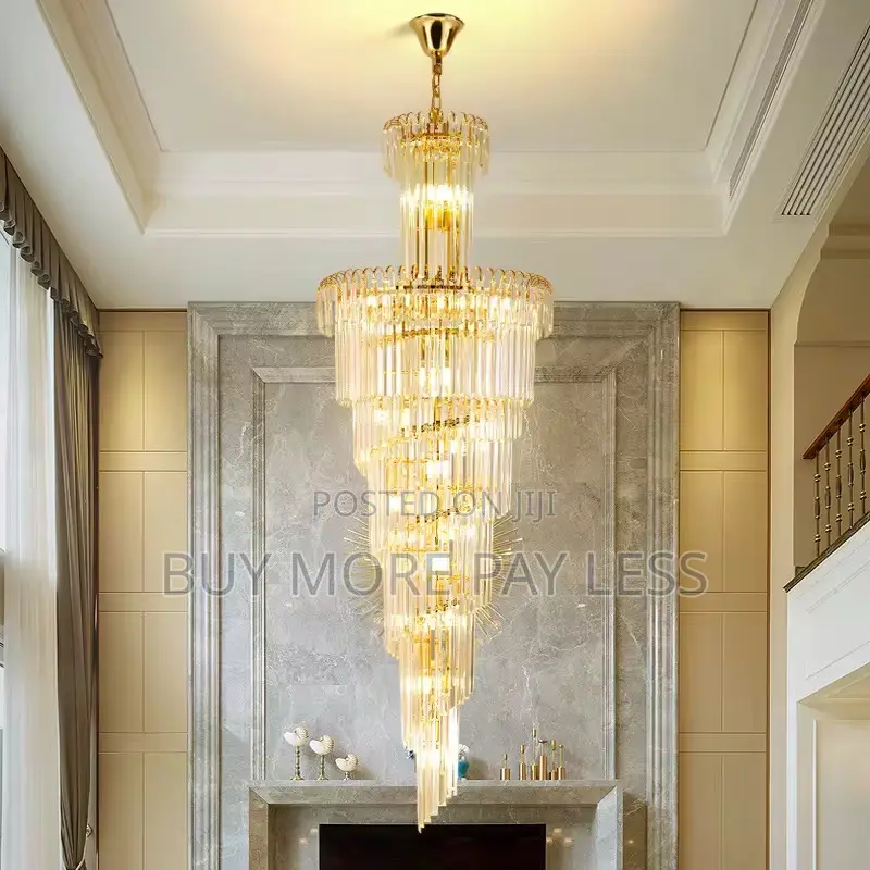 Long Crystal Led Chandelier . Unique Design 6+Ft Long