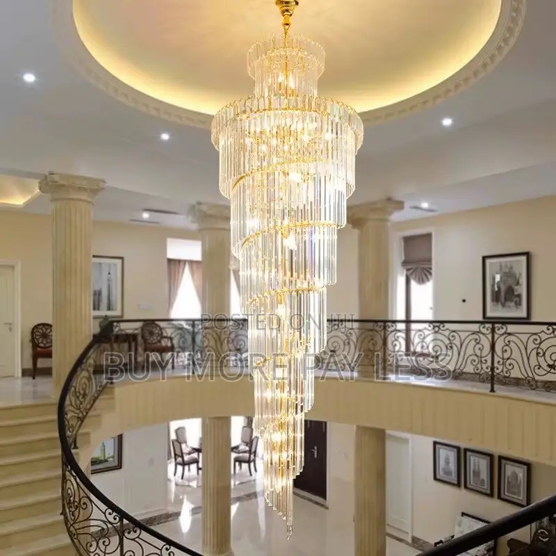 Long Crystal Led Chandelier . Unique Design 6+Ft Long
