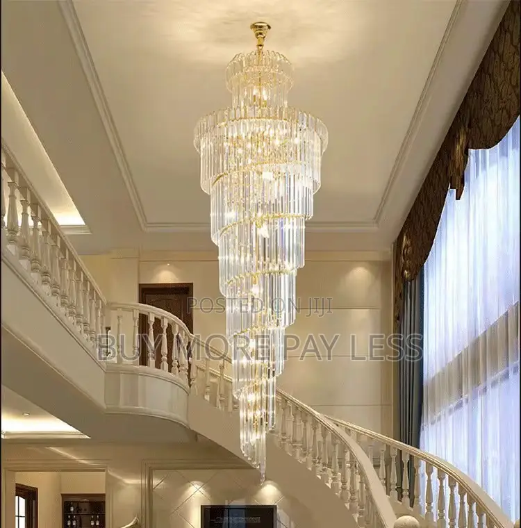 Long Crystal Led Chandelier . Unique Design 6+Ft Long