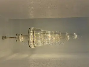 Long Crystal Led Chandelier . Unique Design 6+Ft Long