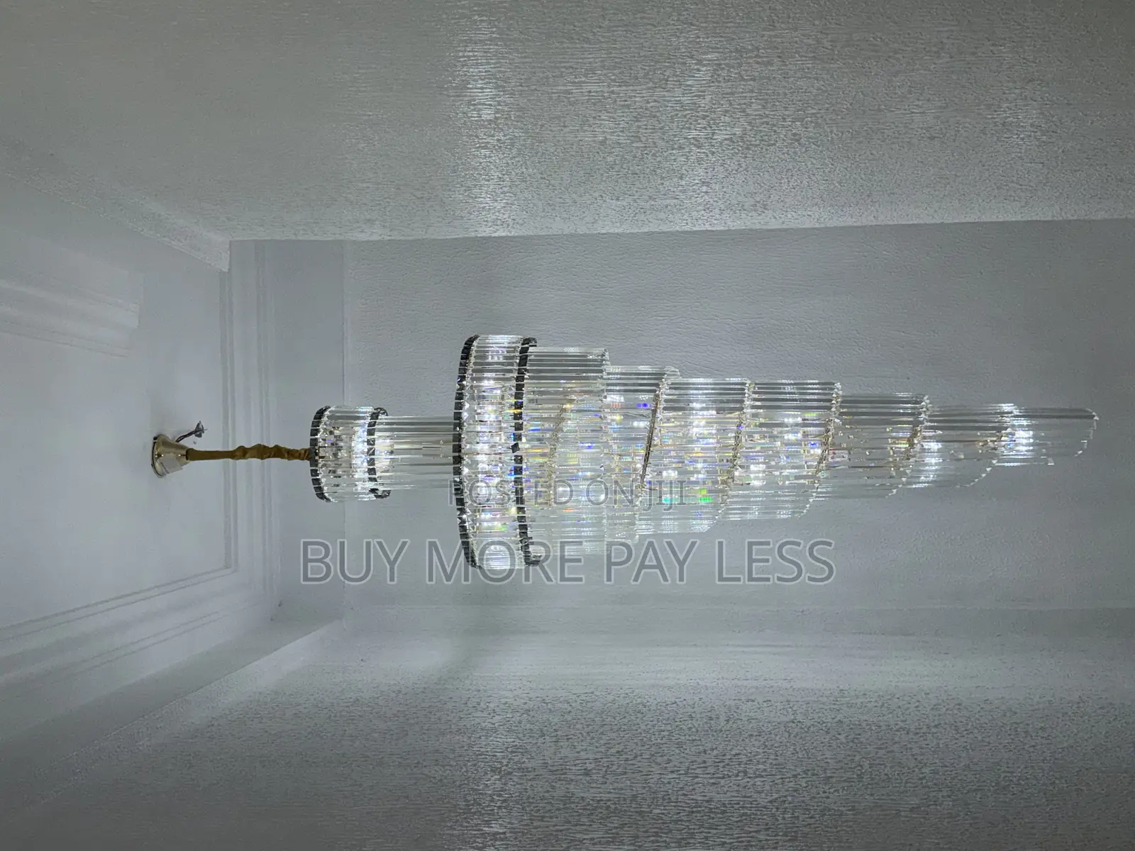 Long Crystal Led Chandelier . Unique Design 6+Ft Long