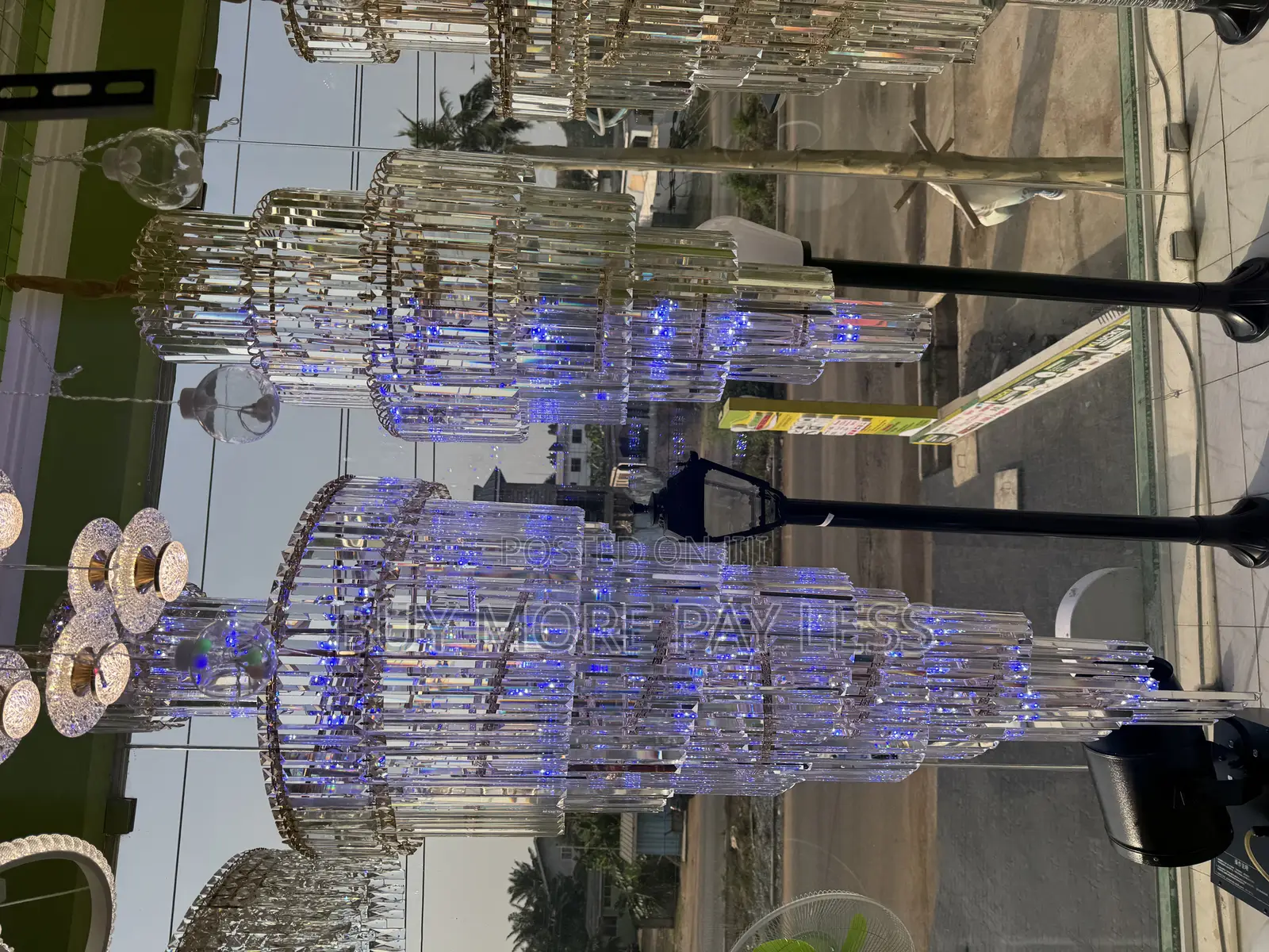 Long Crystal Led Chandelier . Unique Design 6+Ft Long