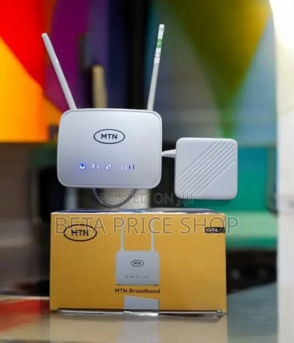 MTN Universal Broadband 4G Router + Backup Battery - White