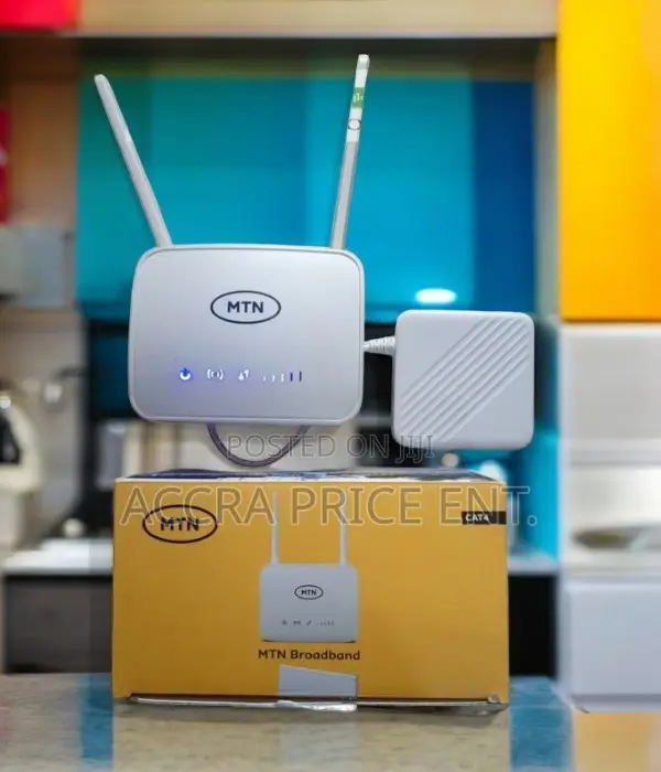 MTN Universal Broadband 4G Router + Backup Battery - Whitec